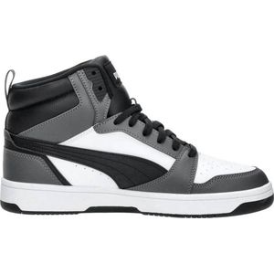 PUMA Rebound V6-sneaker, uniseks, wit, zwart, schaduwgrijs, 47 EU