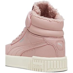 PUMA Carina 2.0 Mid Winter Sneakers voor meisjes, Future Pink Silver Alpine Sneeuw, 34 EU