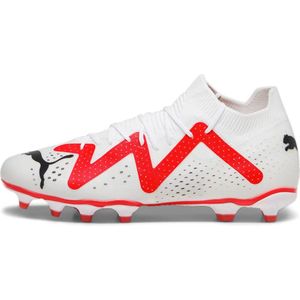 PUMA Future Match voor heren Fg/Ag voetbalschoen, Puma White PUMA Black Fire Orchid, 44.5 EU