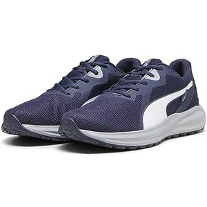 PUMA Unisex Twitch Runner PTX Road Running Schoen, Puma Navy Cool Mid Grijs, 45 EU