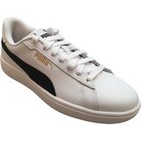 PUMA - Smash 3.0 L - Sneakers - Zwart/Wit/Goud - Leer - Gerecycled Materiaal
