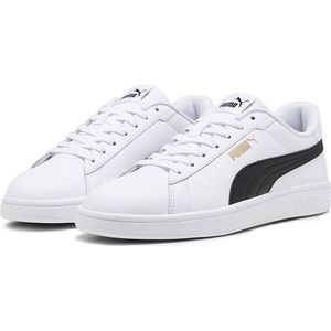 Puma Smash 3.0 Leder-Sneaker 08 - PUMA white/spring lavender/rose gold 38 für Herren, weiß, Gr. 42 ½ EU / 8,5 UK