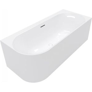 Villeroy & Boch Loop & friends hoekbad - 170x75cm - hoek rechts - acryl Stone white mat UBA170LOF9CR00V-RW