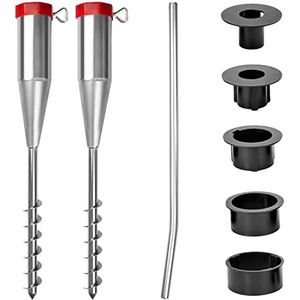 Grondanker Netpin 20cm - Set van 10 stuks
