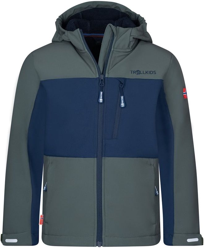 Trollkids - Bergsfjord - Softshelljack - Blauw/Grijs