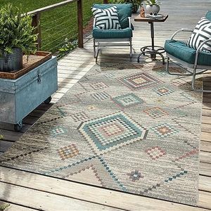 Mia´s Teppiche Bliss Robuust outdoor tapijt, modern design, weer- en uv-bestendig, voor balkon, terras en serre, maar ook voor keuken of eetkamer