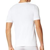 Schiesser T-shirt V-hals Uncover 4-pack wit