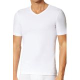 Schiesser T-shirt V-hals Uncover 4-pack wit