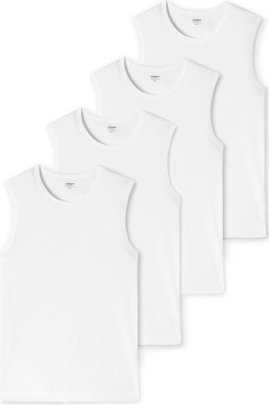 Schiesser - Uncover - Heren Onderhemd - 4 Pack - Basic