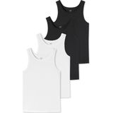 Schiesser - Uncover - Hemden - Zwart - 4-pack