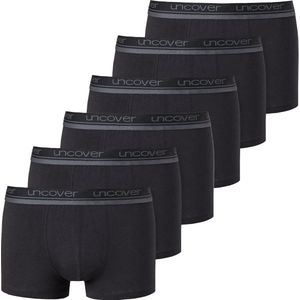 Schiesser - Uncover - Boxershorts - Zwart - 6-pack