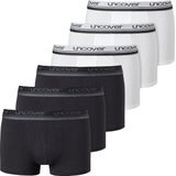 Schiesser - Uncover - Boxershorts - Blauw - 6-pack, Stretch Katoen