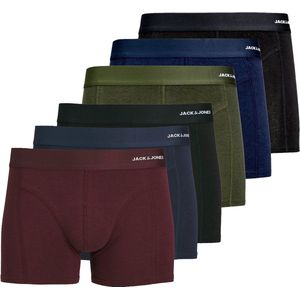 Jack & Jones - JACBASIC - Boxershorts - Rood/Zwart/Blauw/Groen - 6-Pack Bamboe
