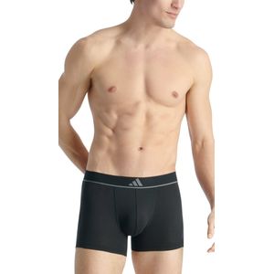 Adidas - Micro Flex - Boxershorts - Zwart/Grijs - 6-pack, 85% Gerecycled Polyester, 15% Elastaan