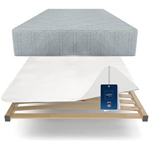 LILENO HOME Matrassen antislip mat voor lattenbodem (160 x 200 cm) - dunne matrasbeschermer voor matras - antislip vlies als matrastopper - wasbaar