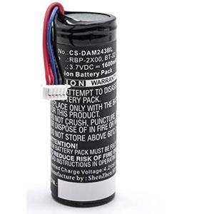 vhbw Batterij Vervanging voor Datalogic BT-32, RBP-2X00, 128003203 voor Barcode Scanner POS (1600mAh, 3.7V, Li-ion)