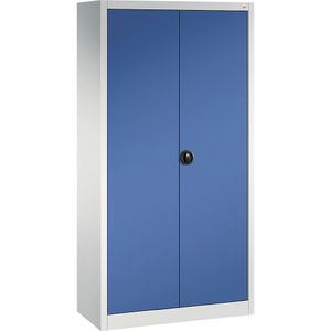 C+P Universele kast, h x b x d = 1950 x 950 x 420 mm, lichtgrijs / gentiaanblauw, vanaf 3 stuks