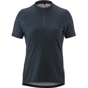 Dames - Fiets Trui - Nachtblauw - Quick-Dry - Slim Fit - Korte Mouwen