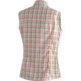 Geruite Blouse - Pastelgeel - 85% Polyester, 15% Viscose