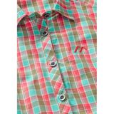 Geruite Blouse - Pastelgeel - 85% Polyester, 15% Viscose