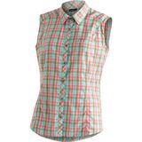 Geruite Blouse - Pastelgeel - 85% Polyester, 15% Viscose