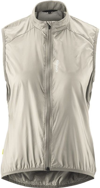 Gonso - Women's Road Vest - Fietsbodywarmer - Grijs/Beige - 100% Polyester