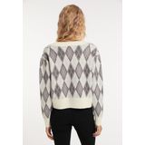 Mymo - Blonda - Vest - Wit - Veelkleurig