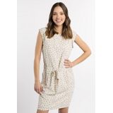 myMo - Esha - Jurk - Multicolor - Bloemenprint, Strikceintuur, Zachte Voering