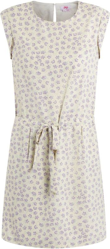 myMo - Esha - Jurk - Multicolor - Bloemenprint, Strikceintuur, Zachte Voering