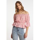 MYMO Blouse  blauw / groen / rosa / rood