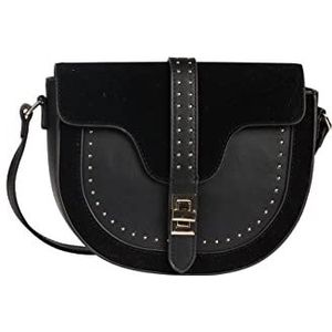 usha FESTIVAL Crossbody Bag voor dames, eenheidsmaat, zwart, One Size