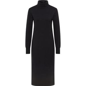 faina Gebreide jurk 'Tylin'  zwart