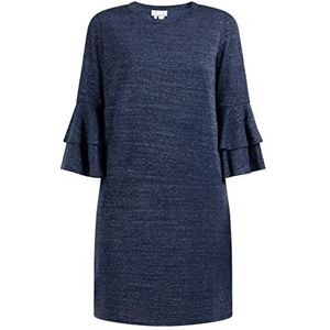 usha Damesjurk met lange mouwen, Donkerblauw, XXL