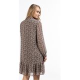 Usha Jurk  bruin / gemengde kleuren
