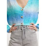 Mymo - Vest - Turkoois - Veelkleurig