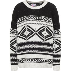 IZIA Trui  zwart / offwhite