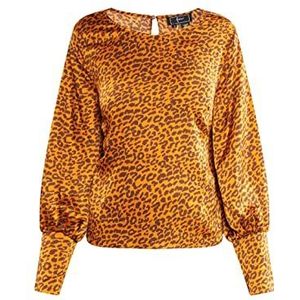 faina Damesblouse, Bruin