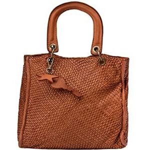 IZIA Mini-Bag van leer dames 27026161, kameel, One Size