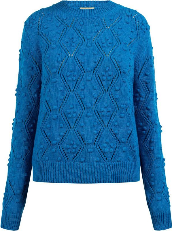 MYMO Trui 'Blonda'  royal blue/koningsblauw