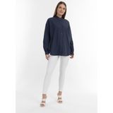 RISA - Blouse - Marine - Klassieke Blouse - Lange Mouw
