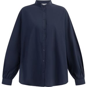 RISA - Blouse - Marine - Klassieke Blouse - Lange Mouw