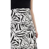 faina Midi-rok met zebraprint caneva
