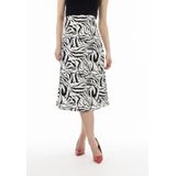 faina Midi-rok met zebraprint caneva