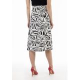 faina Midi-rok met zebraprint caneva