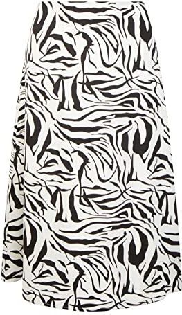 faina Midi-rok met zebraprint caneva
