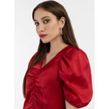 faina Blouse  robijnrood