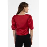 faina Blouse  robijnrood