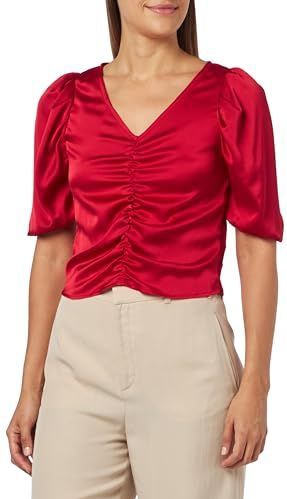 faina Blouse  robijnrood