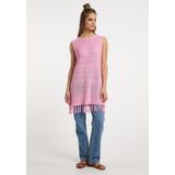 usha - FESTIVAL - Gebreide Jurk - Lichtroze - Mouwloos - Kort