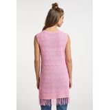 usha - FESTIVAL - Gebreide Jurk - Lichtroze - Mouwloos - Kort